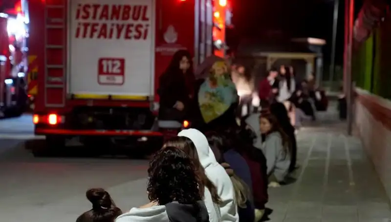 Kız Öğrenci Yurdunda Yangın: 2.500 Kişilik Yurt Korku Dolu Anlar Yaşadı