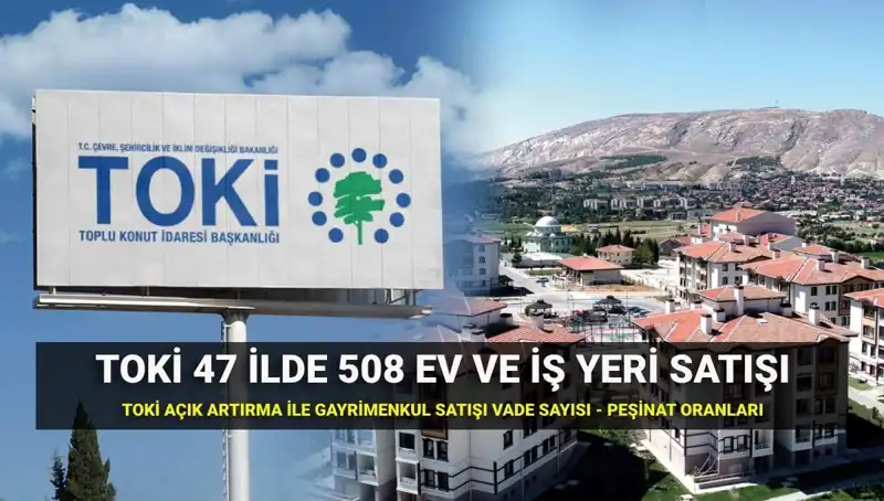 Türkiye’nin 47 İlinde TOKİ Konut ve İş Yeri Satışı İçin Açık Artırma Tarihleri Açıklandı!