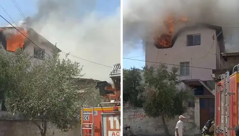 Hatay'da Ev Yangını: Küçük Çocuk Hastaneye Kaldırıldı