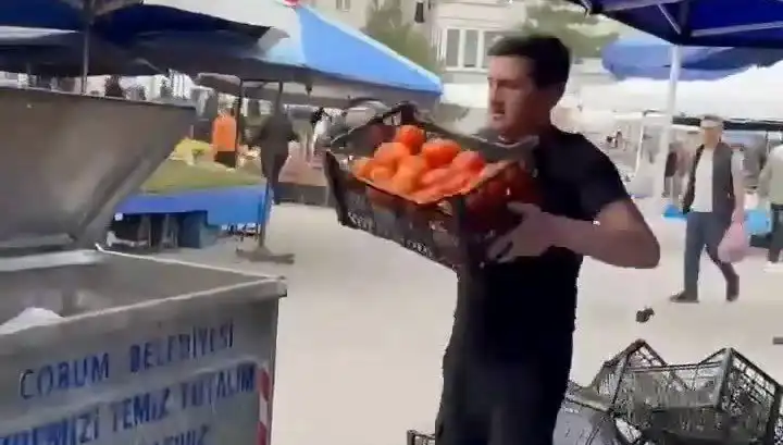 Domatesleri Çöpe Döken Pazarcıya Uygulanan Rekor Ceza Şaşırtıyor